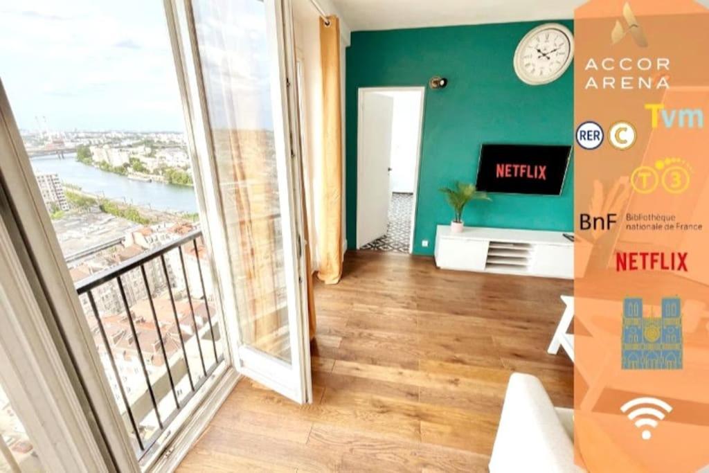 Ciel De Paris : Vue Tour Eiffel Apartment Choisy-le-Roi Exterior photo